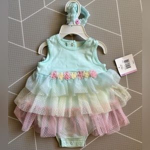 Little Me tulle baby dress - 9 months